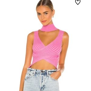 ISO pink superdown alora wrap top!! Size XS/small